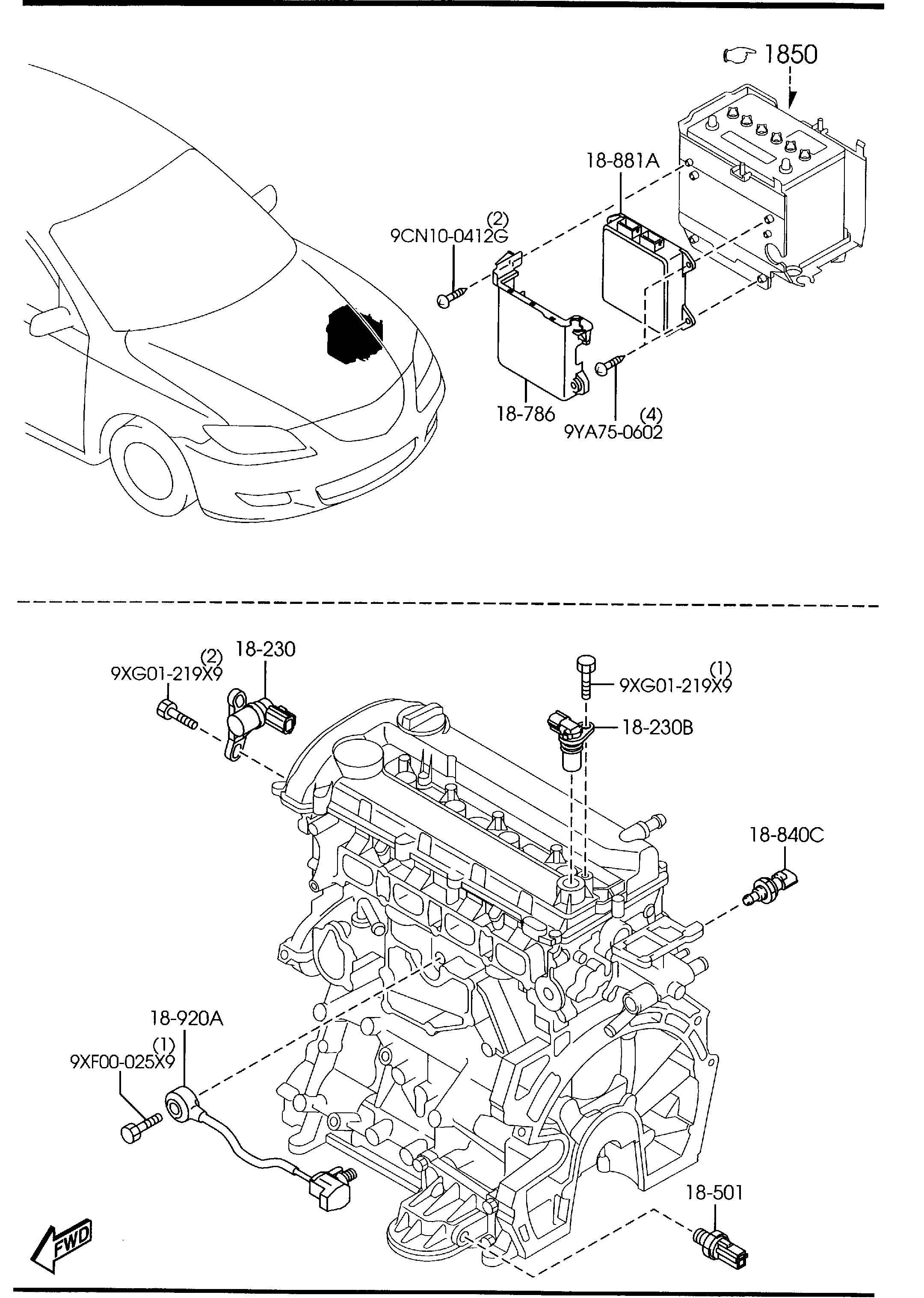 MAZDA LF66-18-861B - Oxygen, Lambda Sensor onlydrive.pro