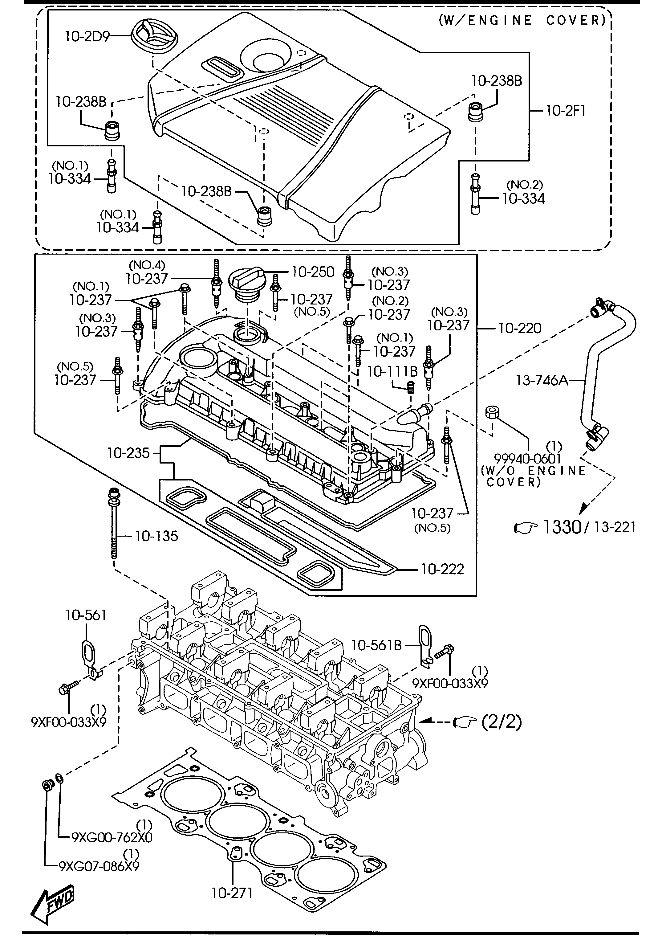 MAZDA LF01-10-1F5 - Уплотнительное кольцо, стержень клапана onlydrive.pro