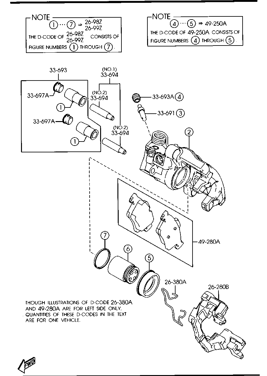 MAZDA CCY9-26-71X - Rear brake mechanisms: 1 pcs. onlydrive.pro