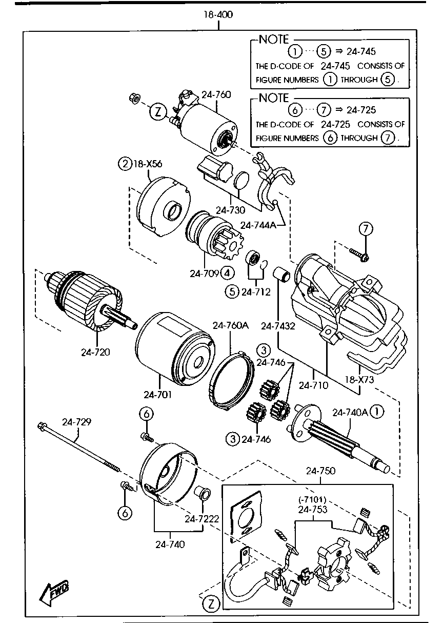 MAZDA L813-18-400 - Starter onlydrive.pro