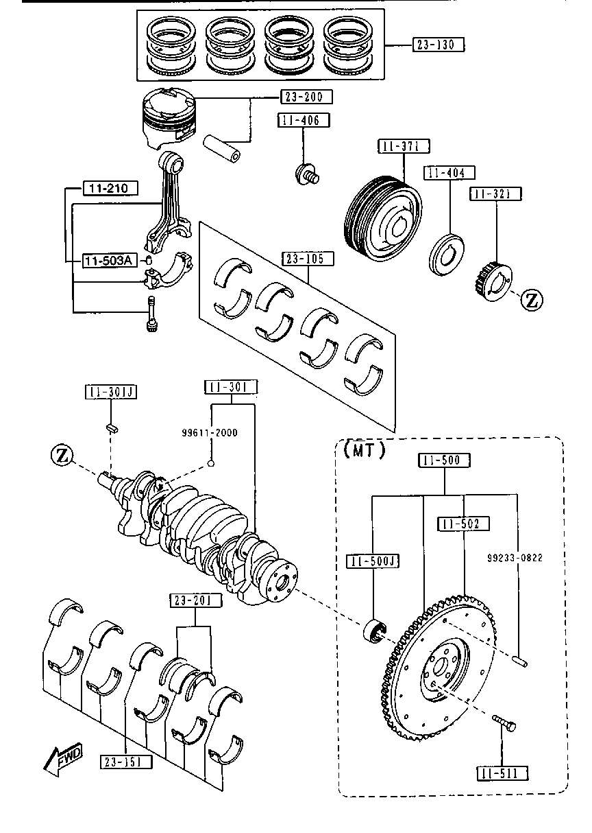 MAZDA FSY1-11-SJ0 - Thrust Washer, crankshaft onlydrive.pro