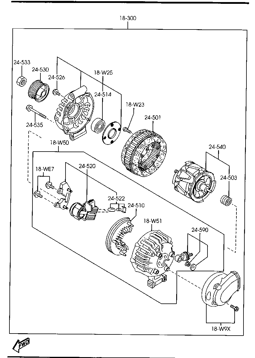 MAZDA L3P9-18-300A - Ģenerators onlydrive.pro