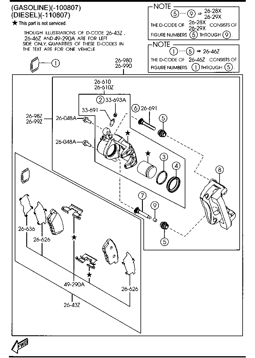 Mitsubishi L2Y6-26-49Z - Brake Pad Set, disc brake onlydrive.pro