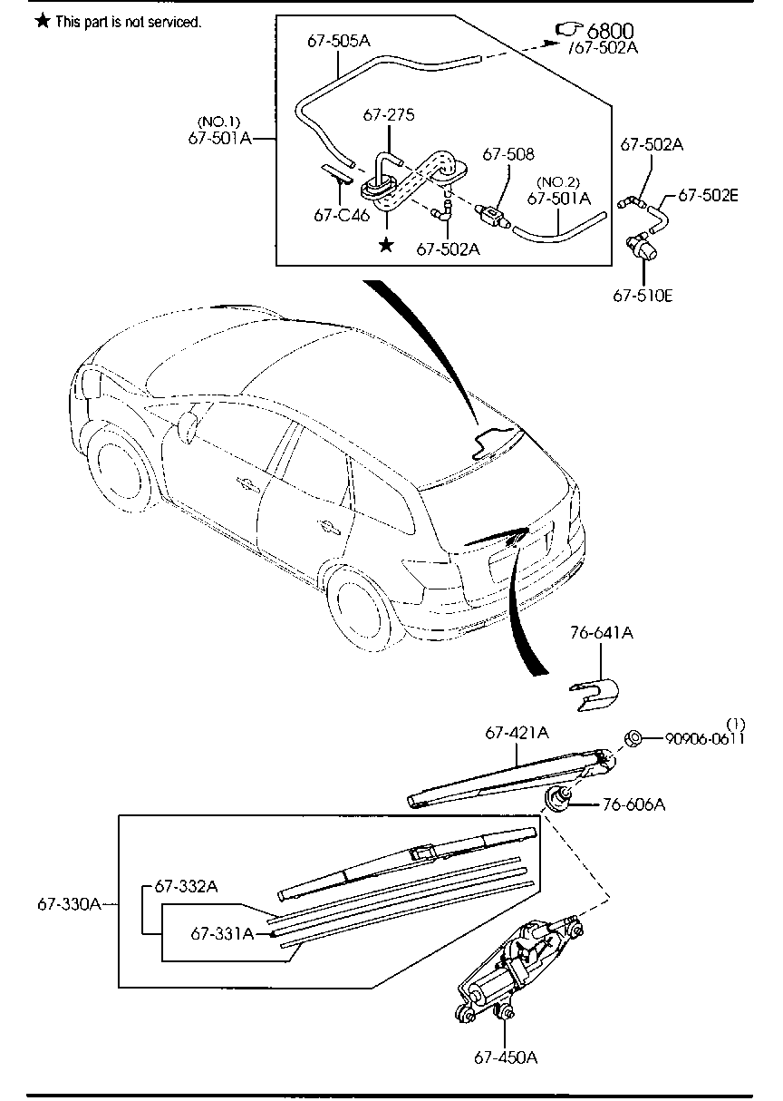 MAZDA L206-67-395 - Wiper Blade onlydrive.pro