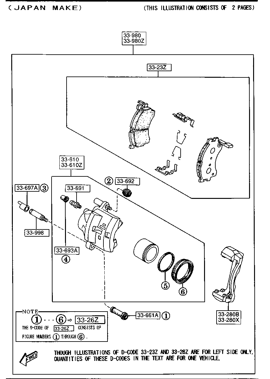 MAZDA GAYR-33-23ZA - Brake Pad Set, disc brake onlydrive.pro