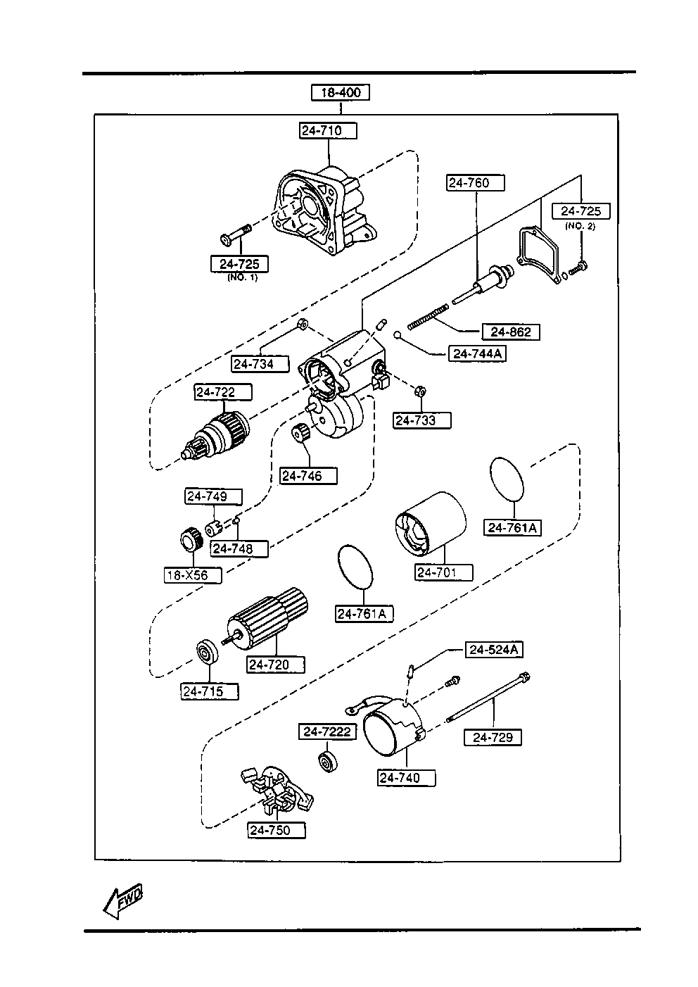 MAZDA WL01-18-X80 - Field Winding, starter onlydrive.pro