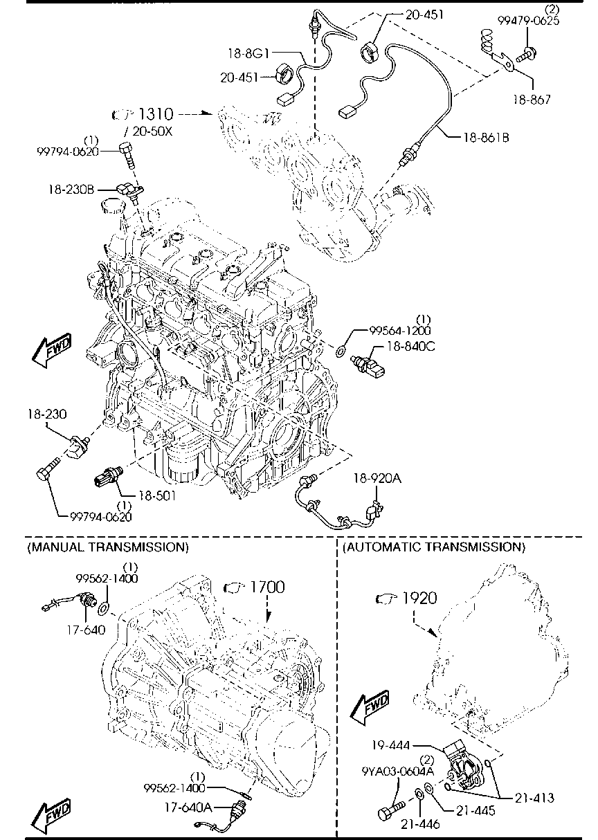 MAZDA ZJ38-18-8G1C - Oxygen, Lambda Sensor onlydrive.pro