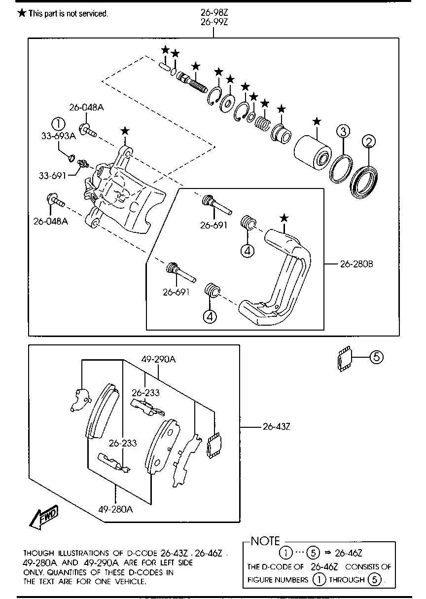 Suzuki F1Y1-26-43Z - Piduriklotsi komplekt,ketaspidur onlydrive.pro