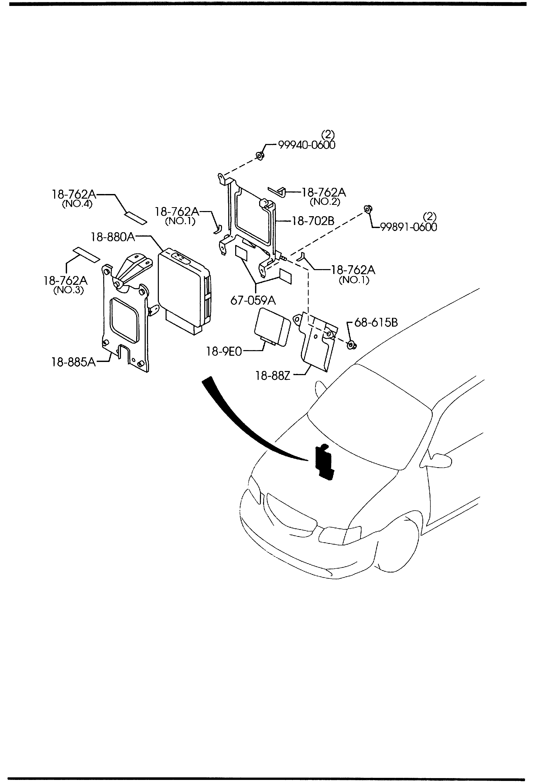 MAZDA AJ51-18-861 - Oxygen, Lambda Sensor onlydrive.pro