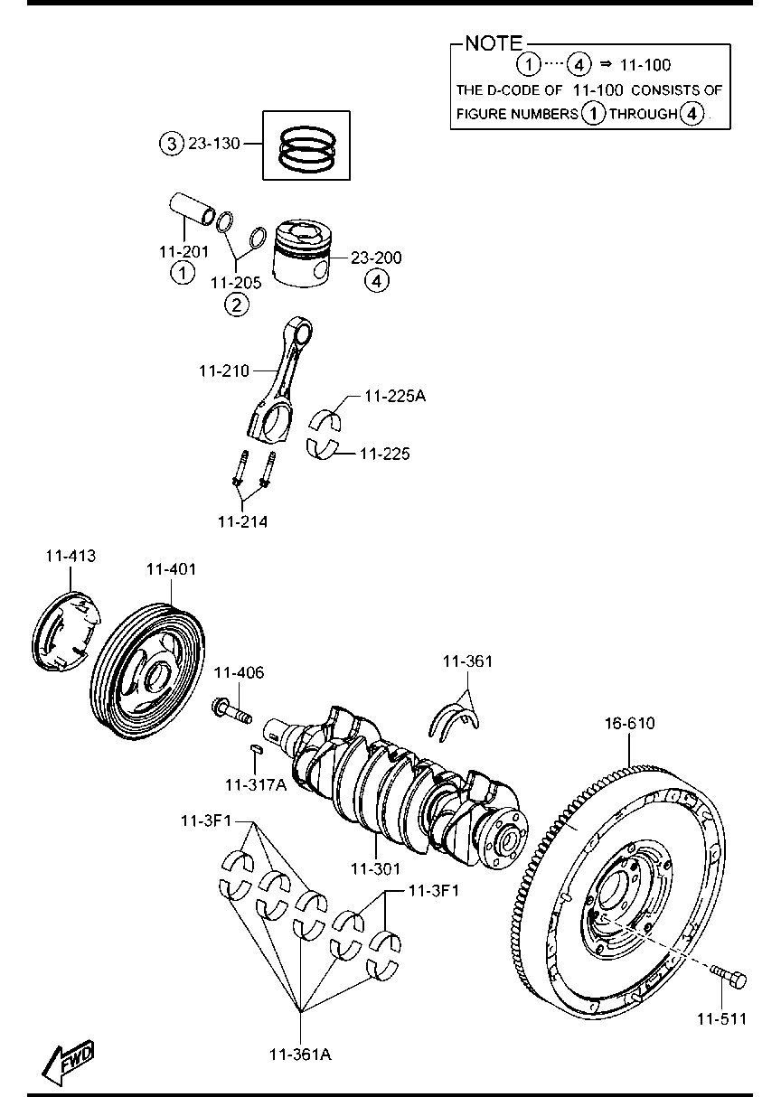 MAZDA Y401-11-406A - Pulley Bolt onlydrive.pro