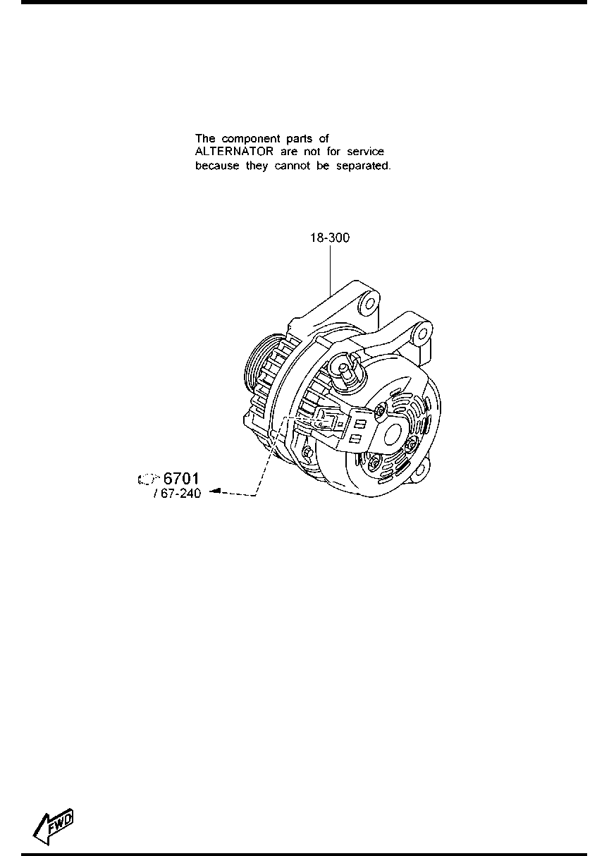 MAZDA Y666-18-300A - Alternator onlydrive.pro