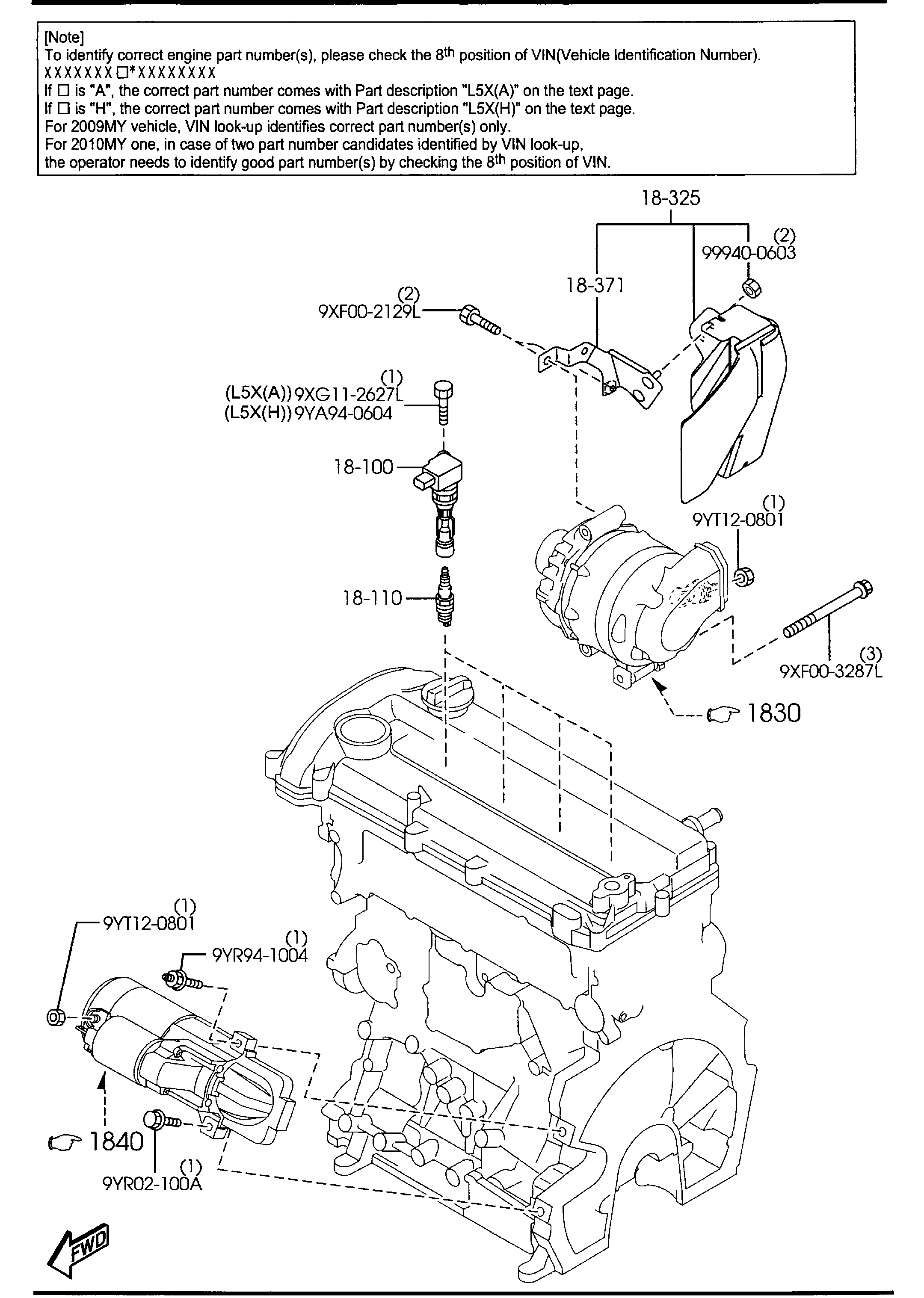 MAZDA L3Y 2-18-110 - Spark Plug onlydrive.pro