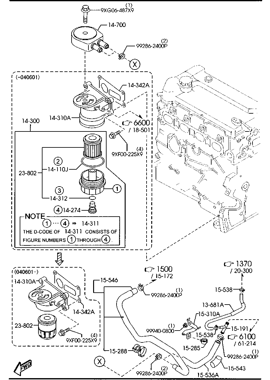 MAZDA L321-14-302 - Масляный фильтр onlydrive.pro