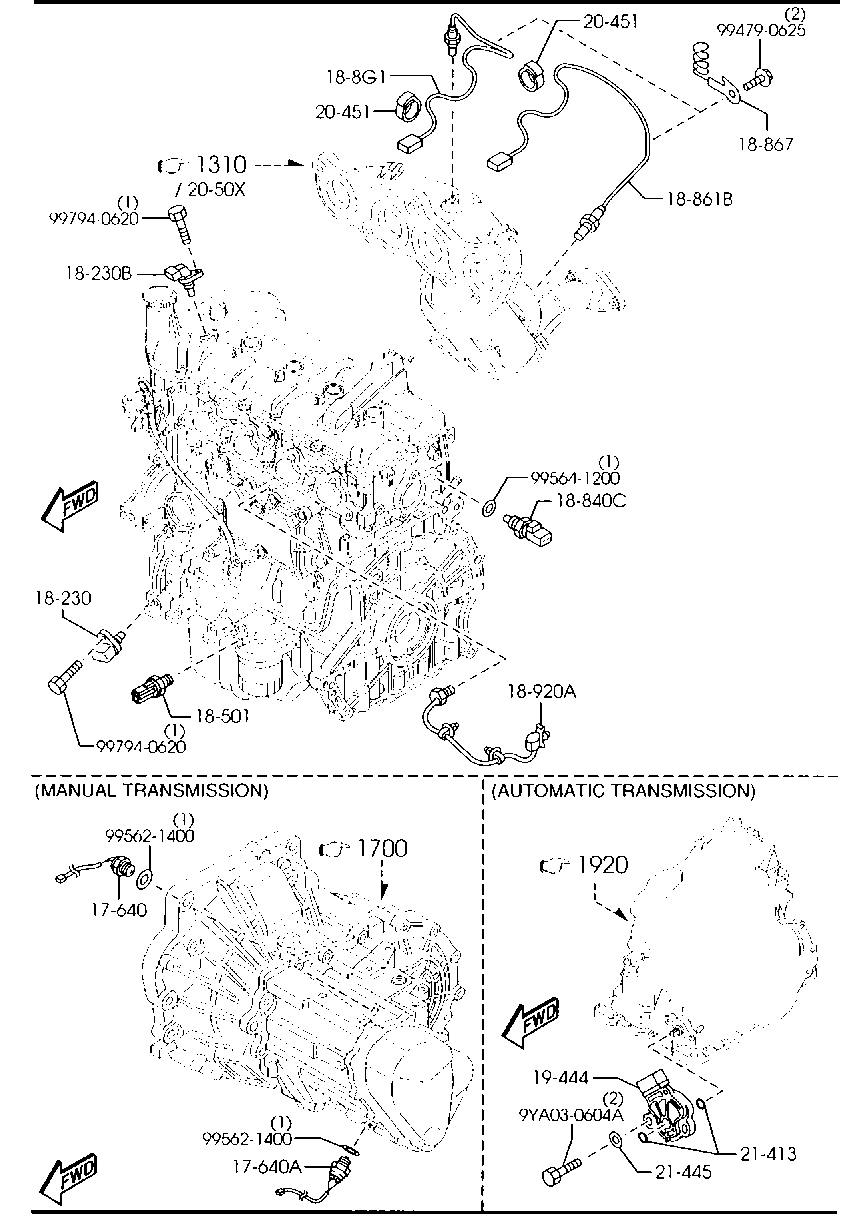 MAZDA ZJ39-18-861B - Oxygen, Lambda Sensor onlydrive.pro