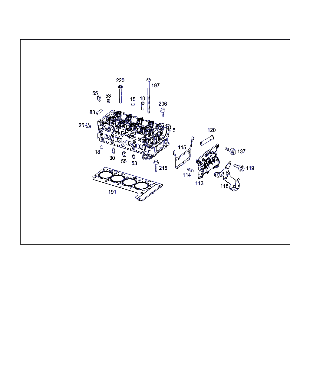 Mercedes-Benz N 007603 012406 - Cylinder head & gasket kit: 001 pcs. onlydrive.pro