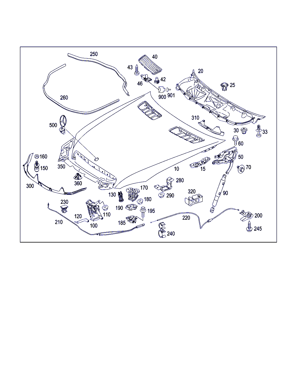 Mercedes-Benz A 221 880 03 29 - Газовая пружина, капот onlydrive.pro