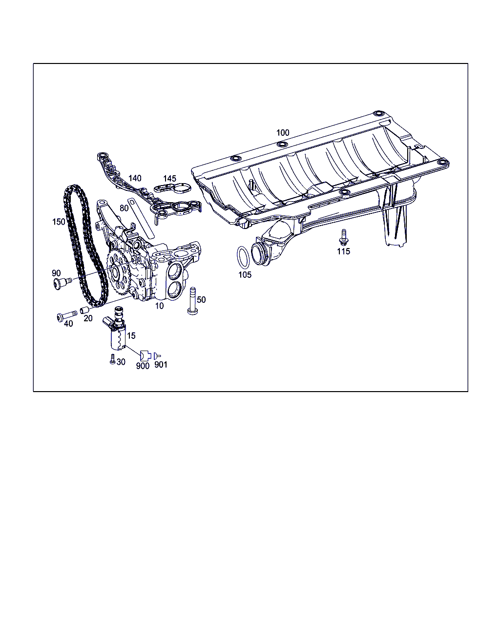 Mercedes-Benz A 000 993 55 76 - Цепь, привод маслонасоса onlydrive.pro