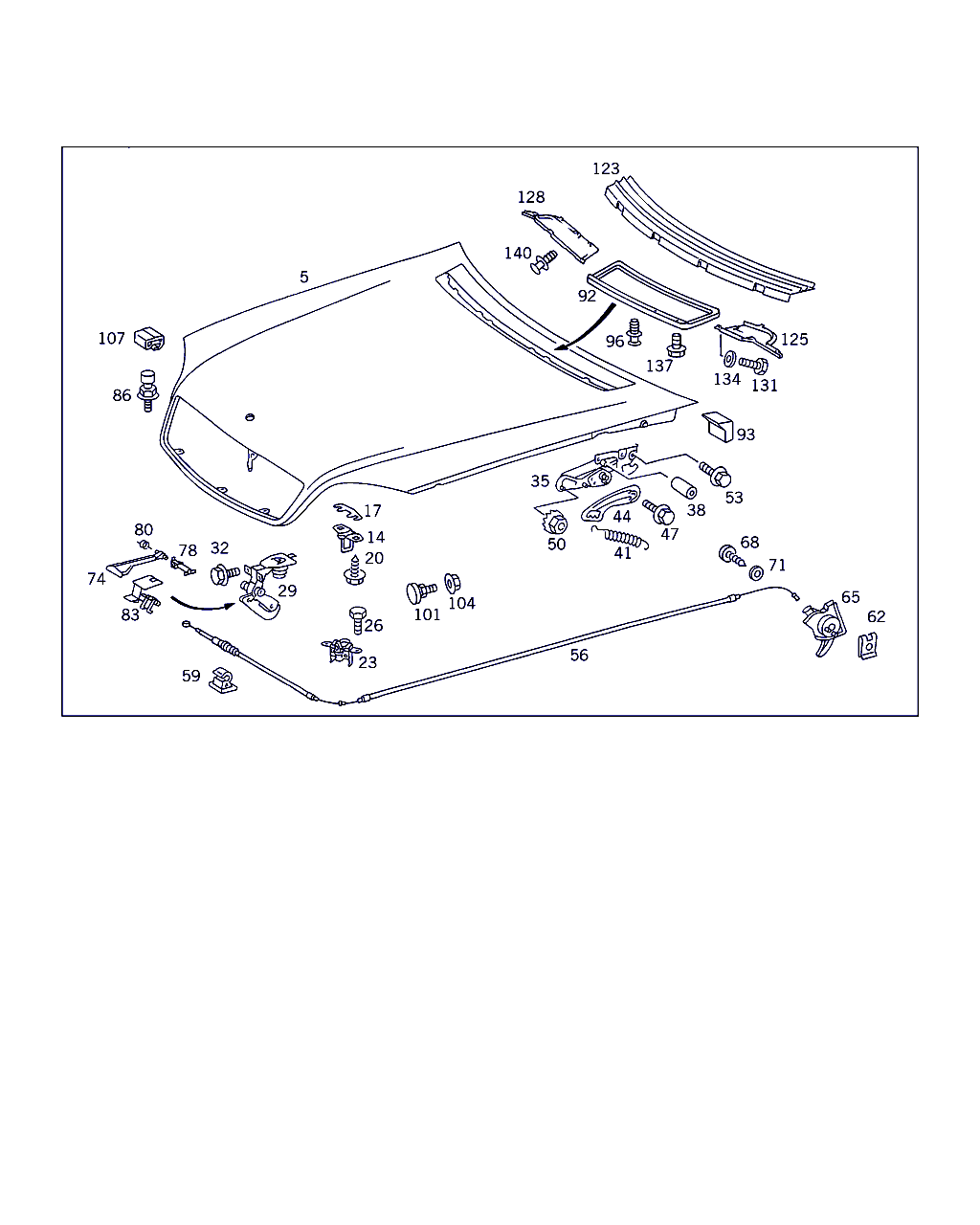 Mercedes-Benz A 201 988 02 11 - Rajoitin, konepelti onlydrive.pro