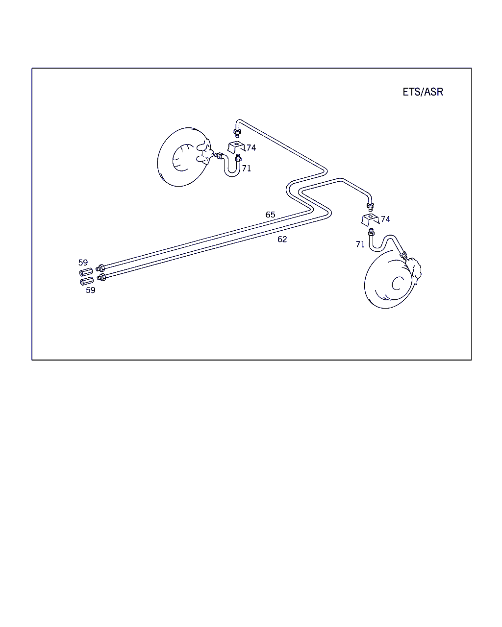 Mercedes-Benz A 126 428 03 35 - Brake Hose onlydrive.pro