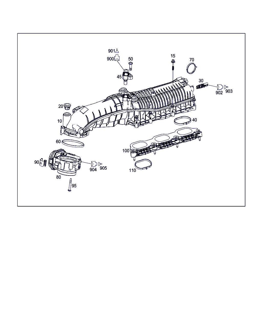 Mercedes-Benz A 276 141 07 80 - Blīve, Ieplūdes kolektors onlydrive.pro