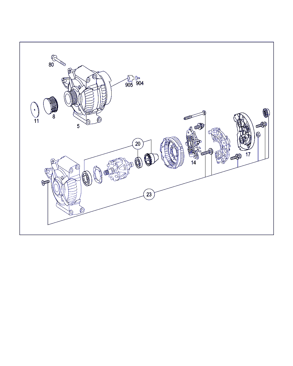 Mercedes-Benz A 013 154 90 02 - Generaator onlydrive.pro