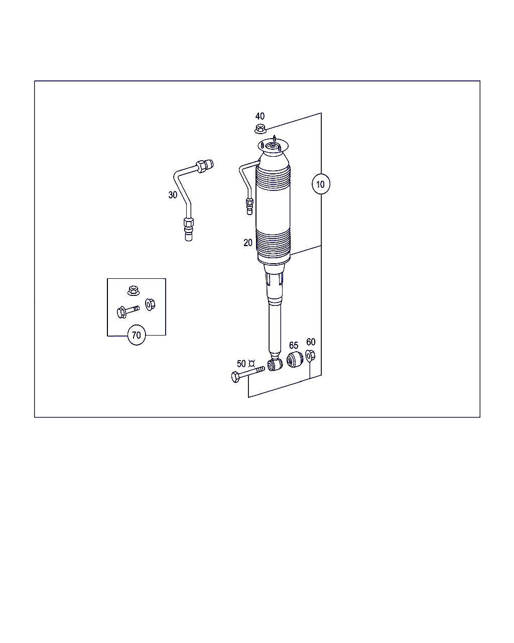 Mercedes-Benz A 220 352 00 27 - Spring strut and spring strut mounting rear: 002 pcs. onlydrive.pro