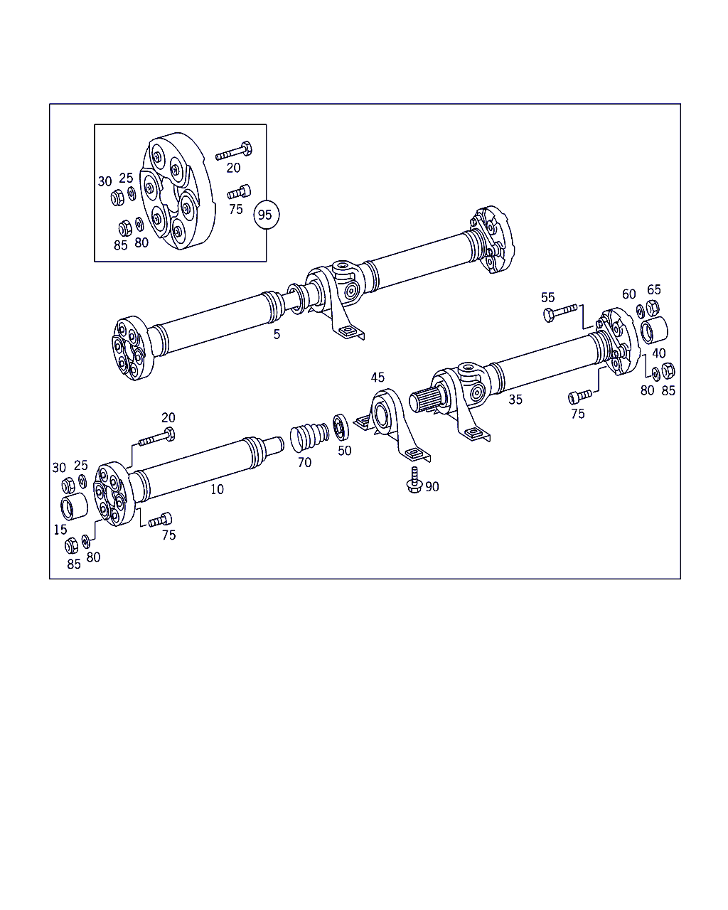 Mercedes-Benz A 210 410 06 15 - Šarnīrs, Garenvārpsta onlydrive.pro