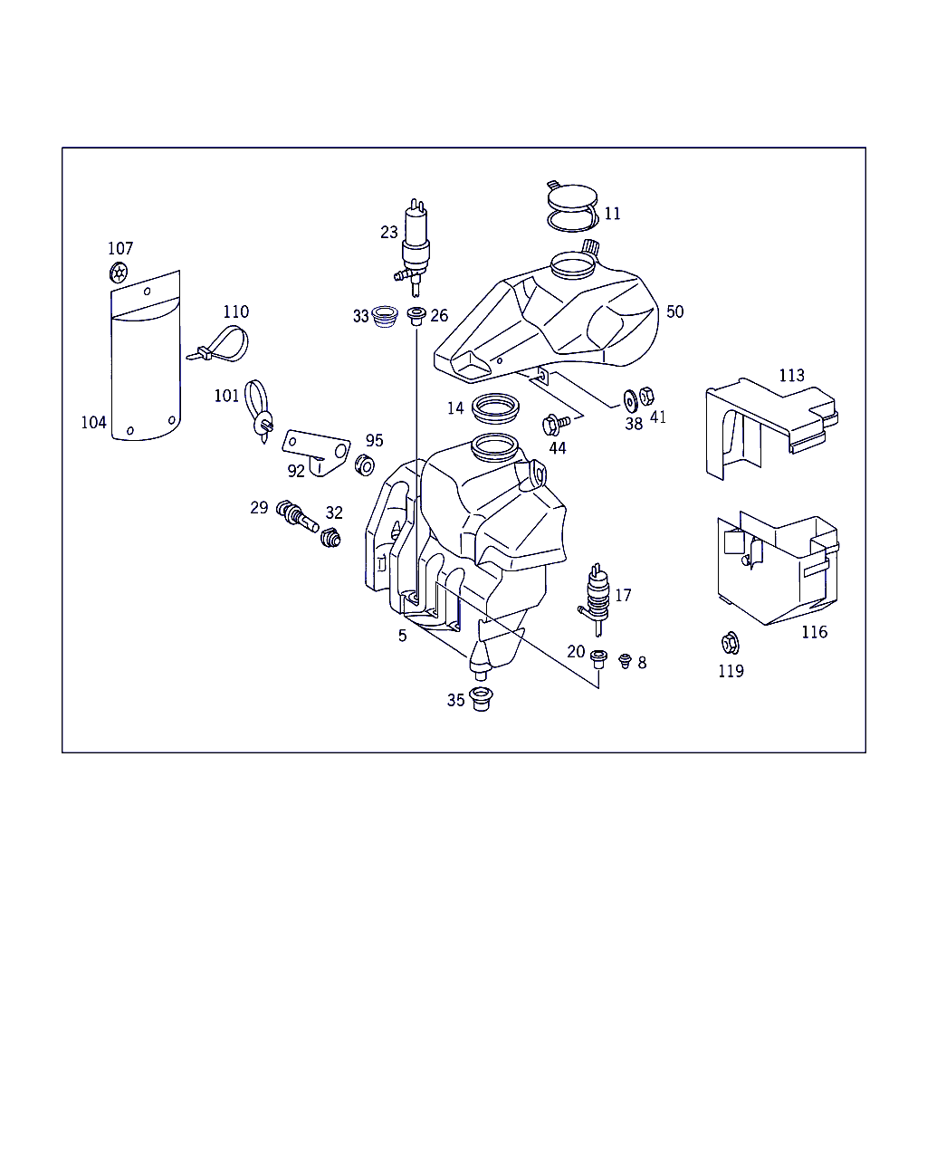 Mercedes-Benz A 000 860 33 26 - Водяной насос, система очистки окон onlydrive.pro