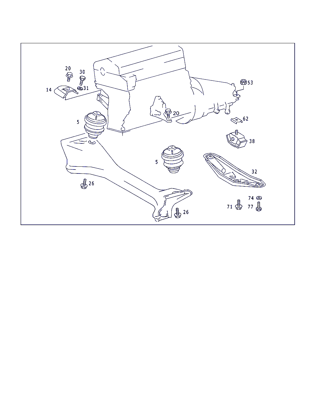 Mercedes-Benz N 308675 012000 - Engine suspension: 001 pcs. onlydrive.pro