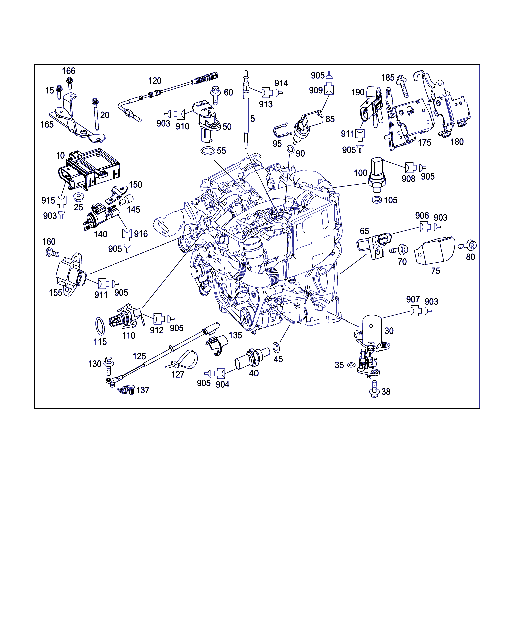 Mercedes-Benz A 005 153 13 28 - Attachment parts,heater plugs,and speed sender unit: 001 pcs. onlydrive.pro