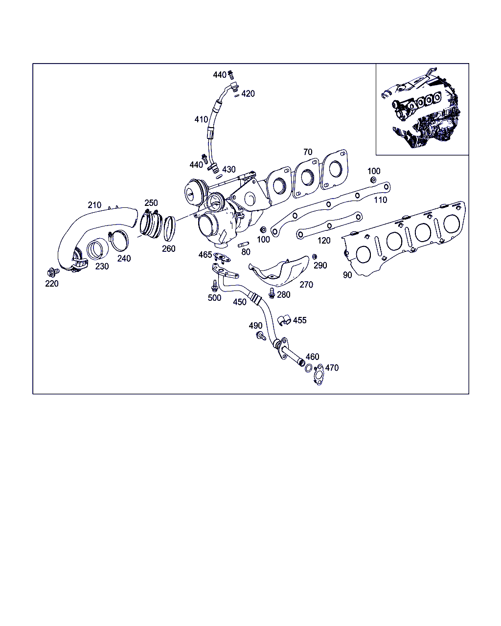 Mercedes-Benz A 278 142 04 80 - Tihend, väljalaskekollektor onlydrive.pro