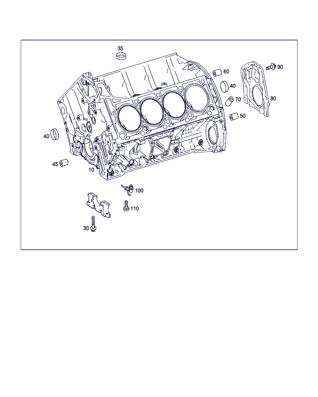 Mercedes-Benz A 273 010 08 14 - Cylinder crankcase: 001 pcs. onlydrive.pro