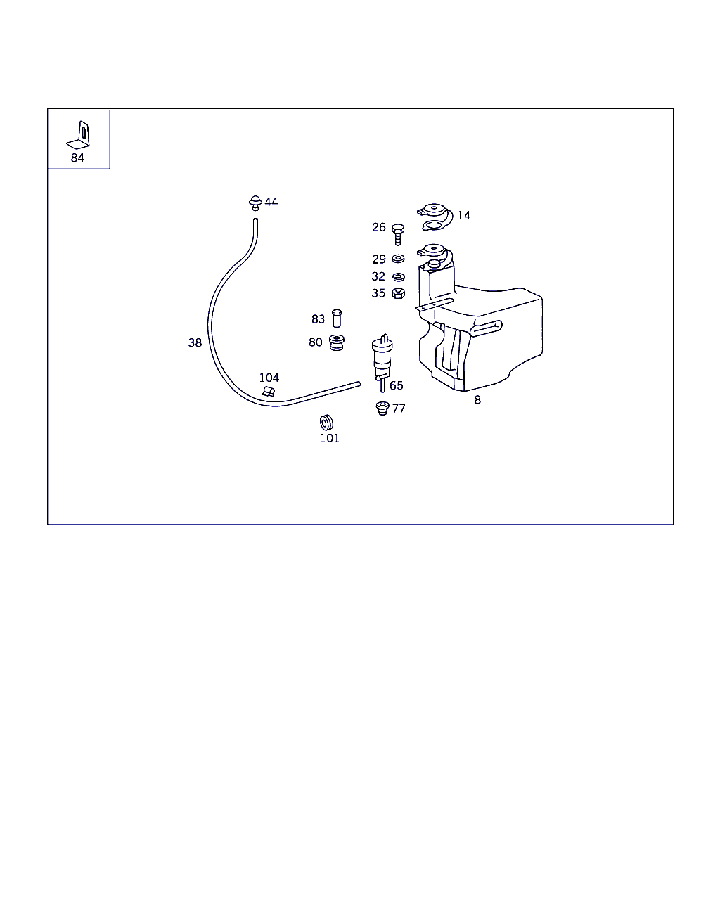 Mercedes-Benz A 000 860 07 26 - Водяной насос, система очистки окон onlydrive.pro