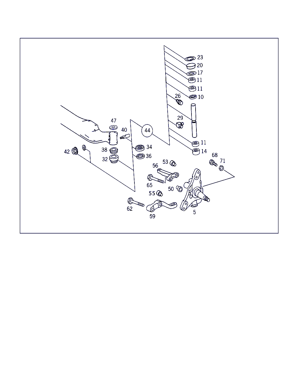 Mercedes-Benz A 668 330 00 19 - Repair Kit, kingpin onlydrive.pro