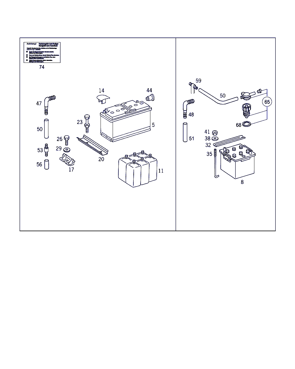 Mercedes-Benz A 004 541 29 01 - Starter Battery onlydrive.pro