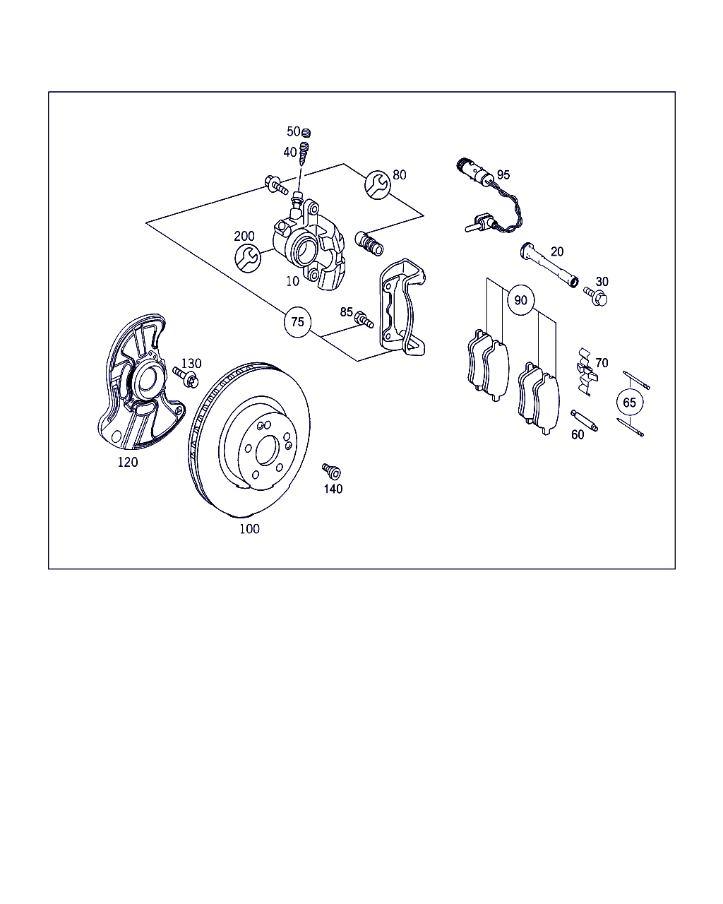 Mercedes-Benz A 004 420 50 20 - Тормозные колодки, дисковые, комплект onlydrive.pro