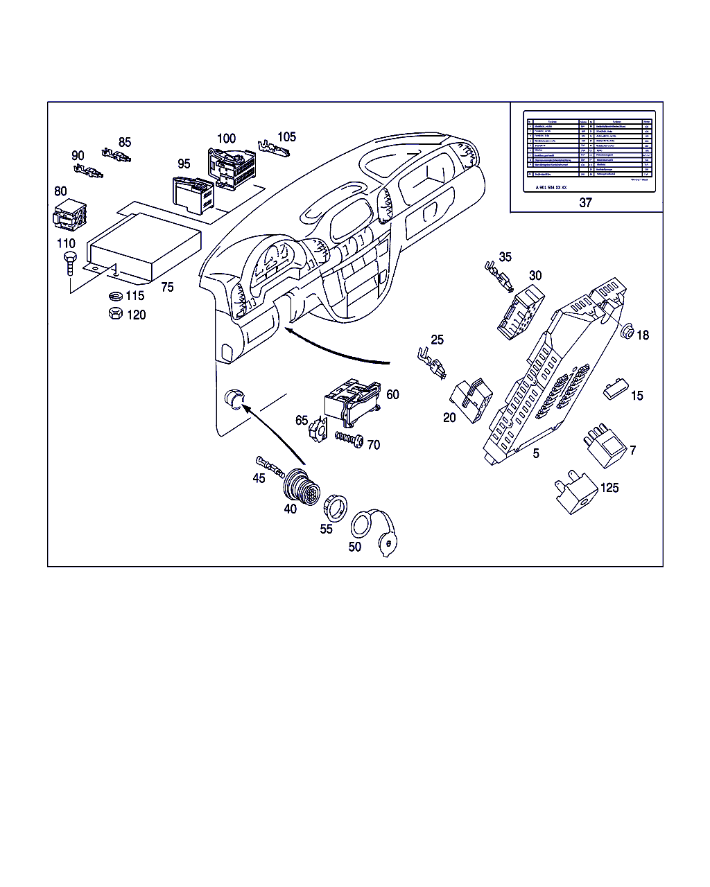 Mercedes-Benz A 001 542 29 23 - Relė, artimosios šviesos onlydrive.pro