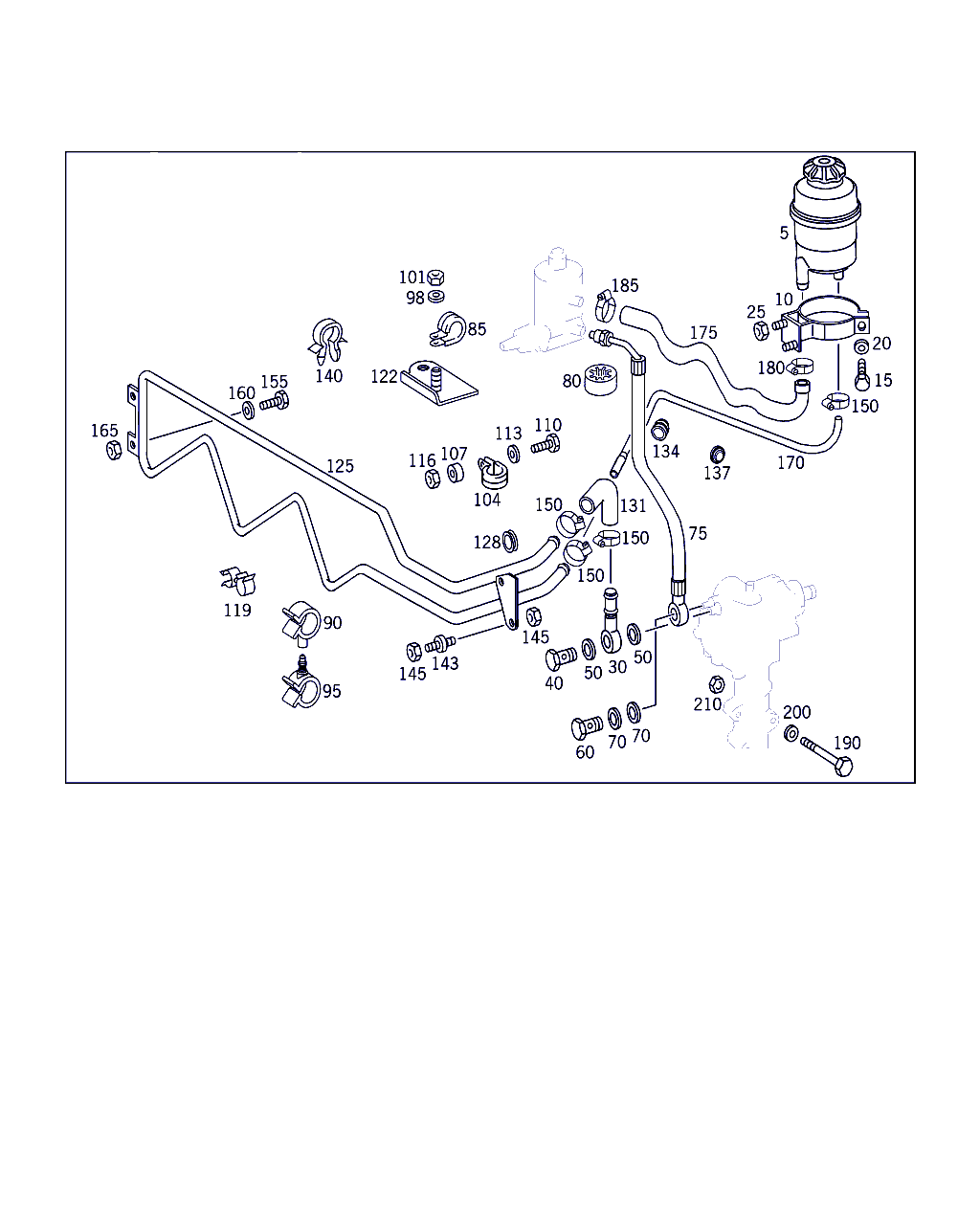 Mercedes-Benz N 007603 014103 - Steering gear, range of lines: 002 pcs. onlydrive.pro