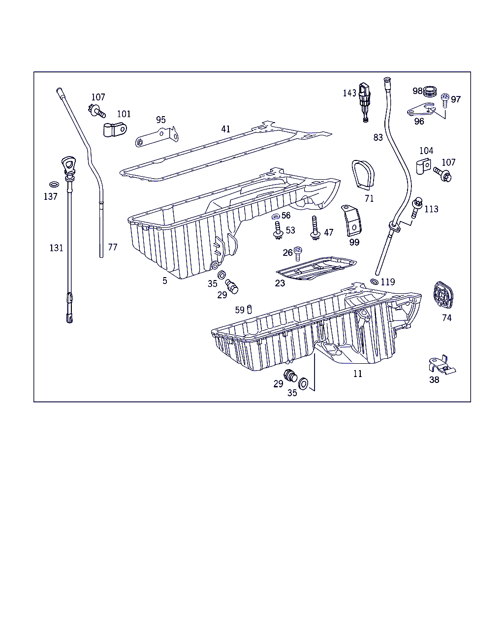 Mercedes-Benz A 612 014 01 22 - Gasket, oil sump onlydrive.pro