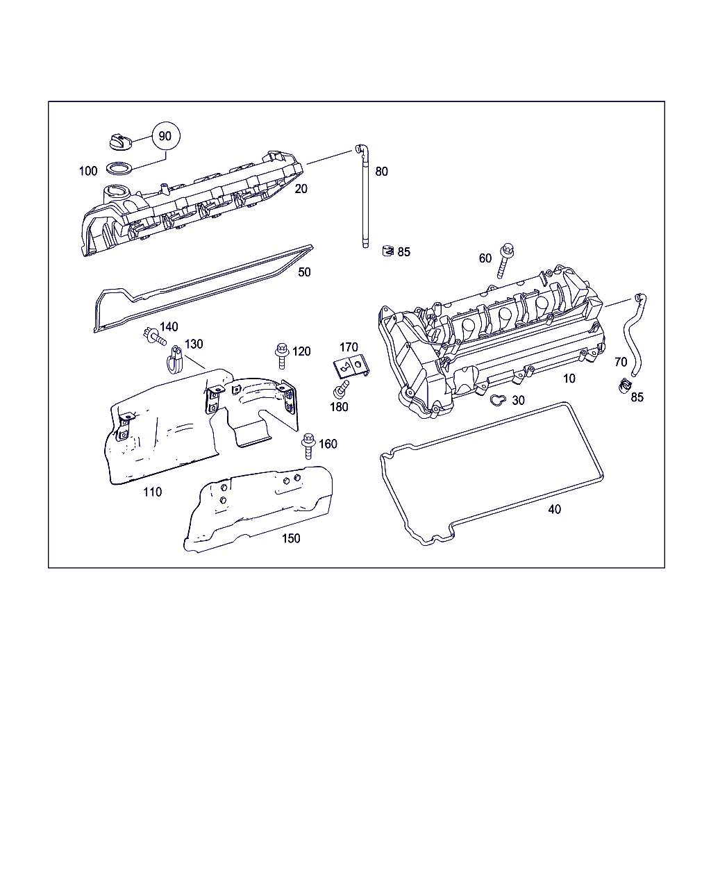 Mercedes-Benz A 646 016 06 21 - Blīve, Motora bloka galvas vāks onlydrive.pro