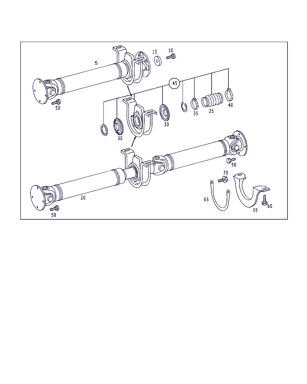 Mercedes-Benz A 901 410 66 06 - Kardānvārpsta, Galvenais pārvads onlydrive.pro