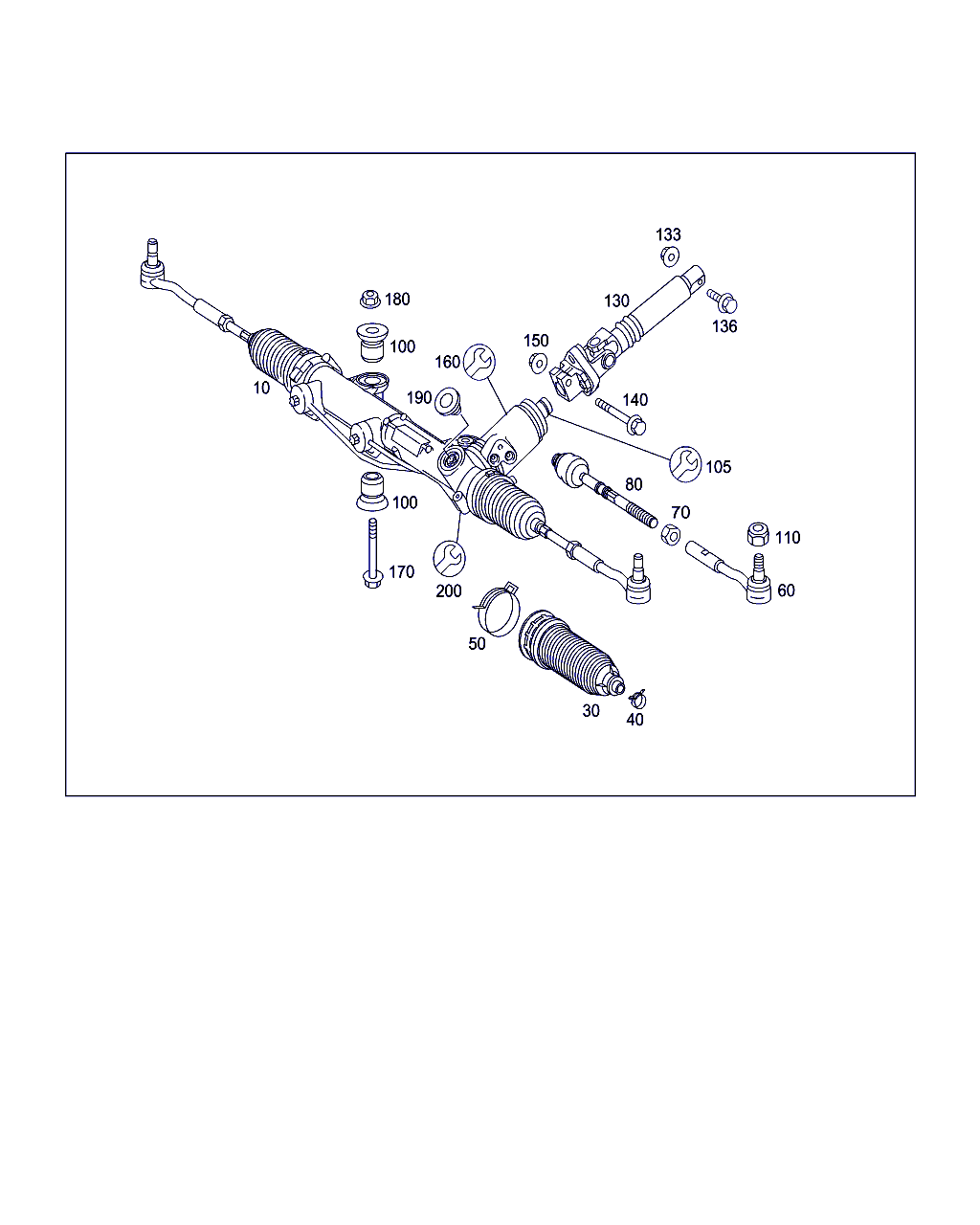 Mercedes-Benz A 171 463 00 96 - Bellow Set, steering onlydrive.pro