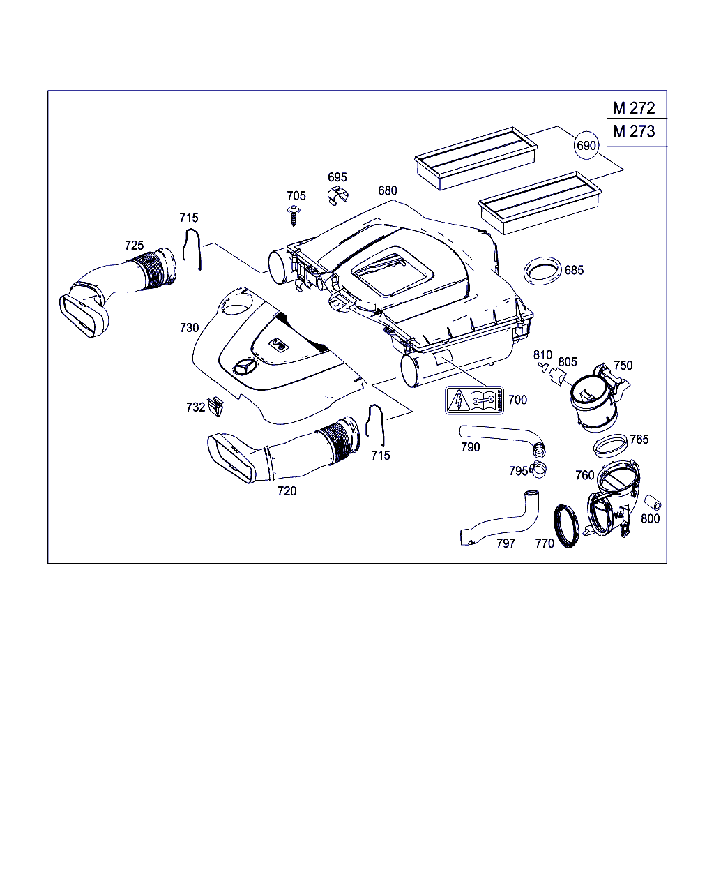 Mercedes-Benz A 273 094 08 48 - Õhumassimõõtja onlydrive.pro