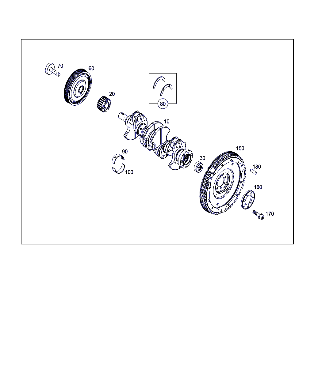 Mercedes-Benz A 607 033 00 02 - CRANKSHAFT BEARING SHELL onlydrive.pro