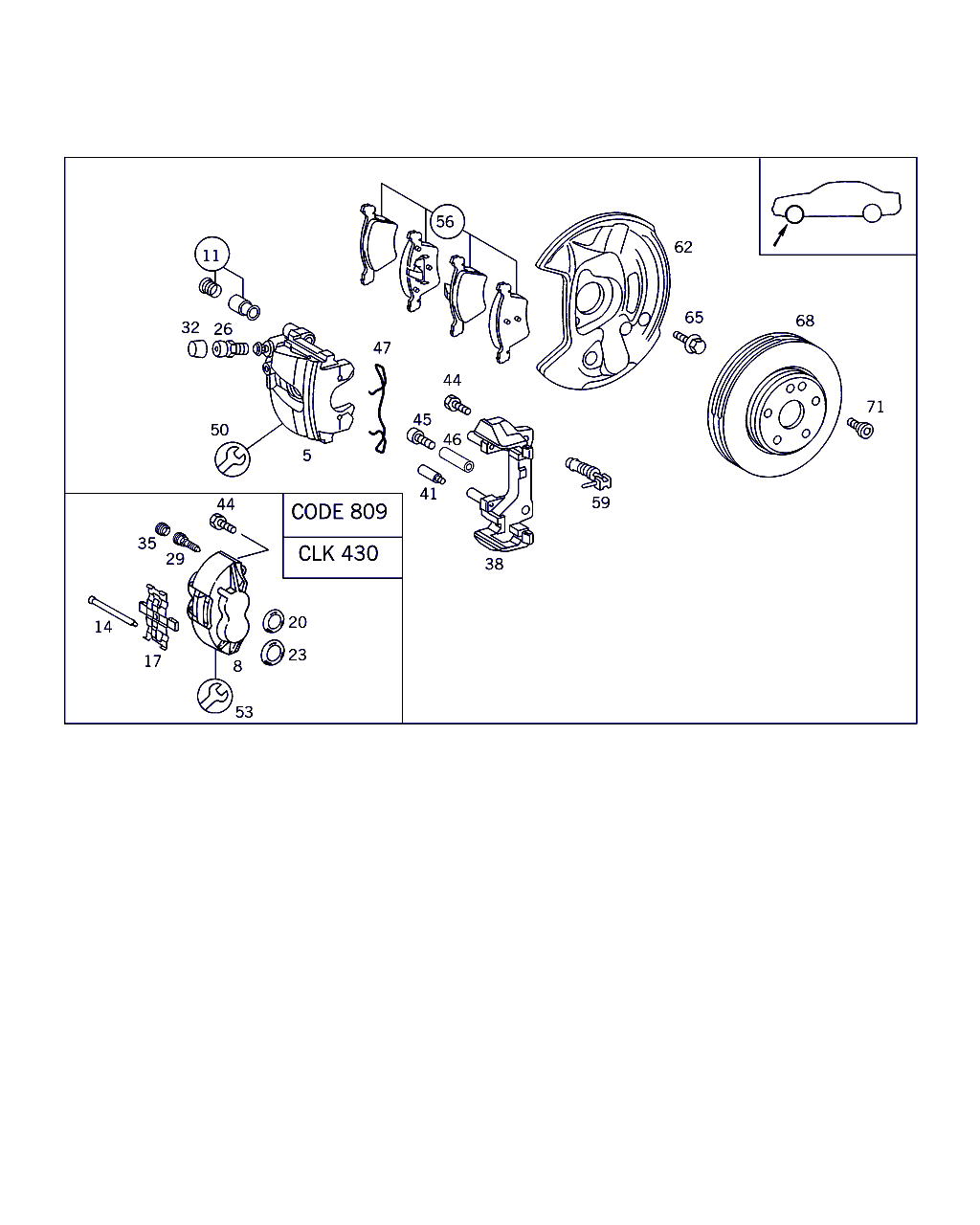 Mercedes-Benz A 002 420 44 20 - Brake Pad Set, disc brake onlydrive.pro