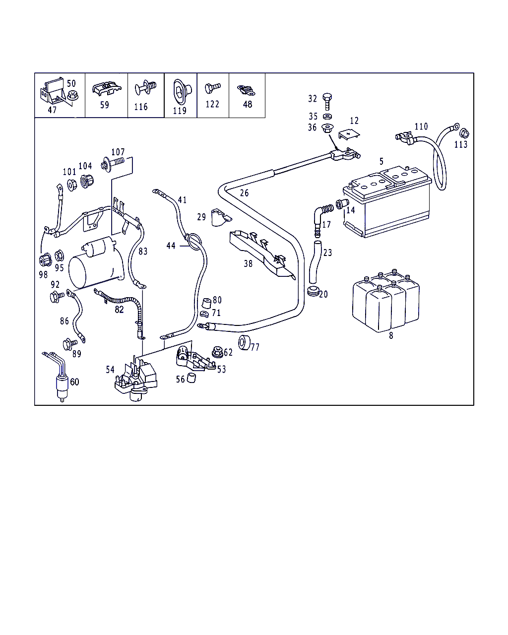 Mitsubishi A 000 982 30 08 - Starterio akumuliatorius onlydrive.pro