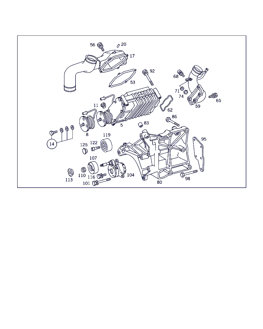 Mercedes-Benz A 119 200 14 70 - Parazīt / Vadrullītis, Ķīļrievu siksna onlydrive.pro