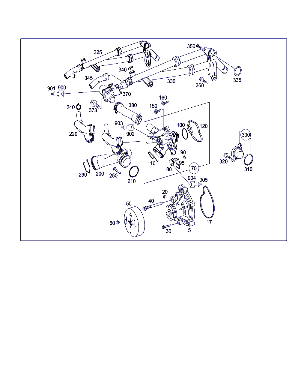 Mercedes-Benz A 271 200 04 01 - Водяной насос onlydrive.pro