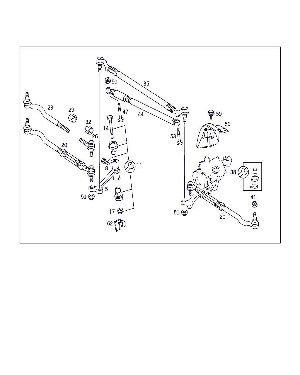 Mercedes-Benz N 910113 014001 - Steering linkage: 001 pcs. onlydrive.pro