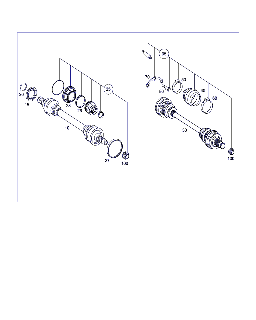 Mercedes-Benz A 000 357 01 91 - Kaitsekumm, veovõll onlydrive.pro